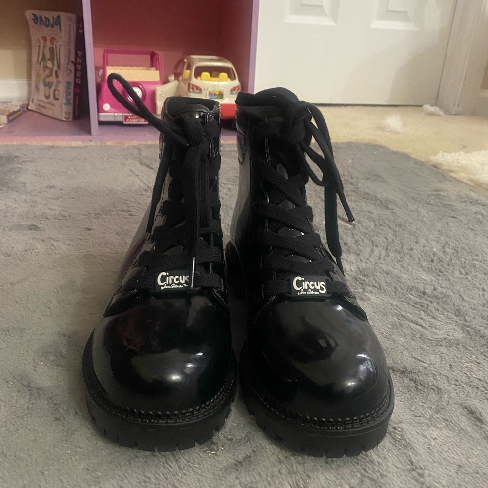 Circus by Sam Edelman Glossy Black Boots